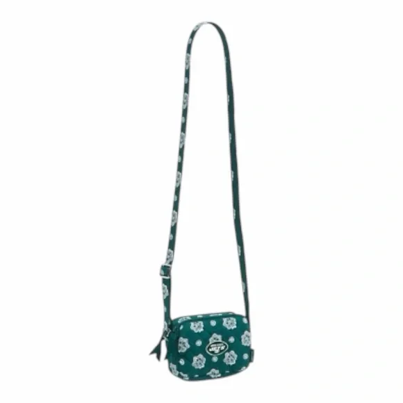 Vera Bradley NFL New York Jets Small Stadium Crossbody Bag Banana Print - Picture 2 of 3